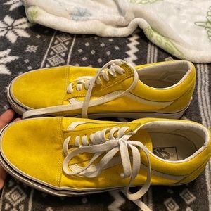 Yellow old school Vans size 8Men 9.5 Women
